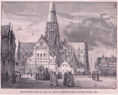 South west view of old St Pauls by John Fulleylove
